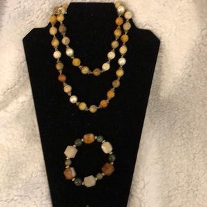 16” necklace and stretch bracelet